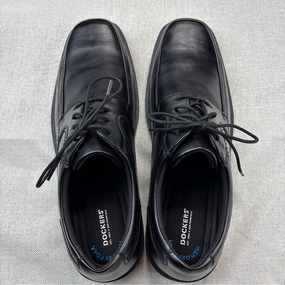 Dockers Mens Manvel Black Leather Dressy Oxfords Size 15M main image 8